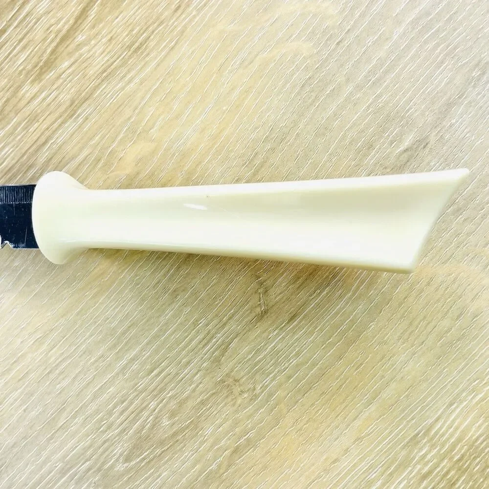 Vintage Quikut Quikkle Knife Stainless 2 Edge Serrated Cross Cut Edge 9.5 inch
